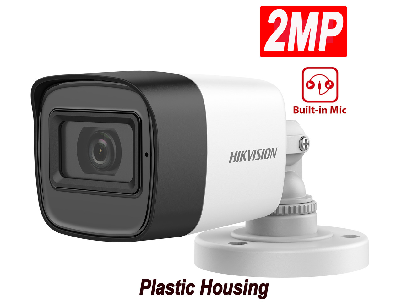 HIKVISION DS-2CE16D0T-ITPFS 2MP AUDIO FIXED MINI BULLET CAMERA