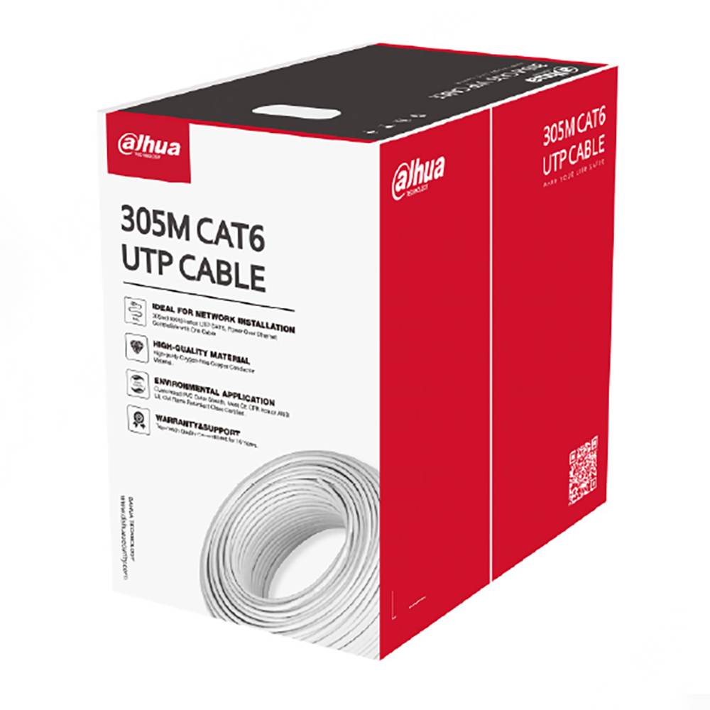 DAHUA CAT6 UTP CABLE GRAY 305M