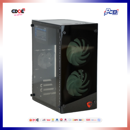 POWERLOGIC AGILE PERYTON 168-G-BLACK MINI MATX GAMING CASING USB 3.0 HD AUDIO