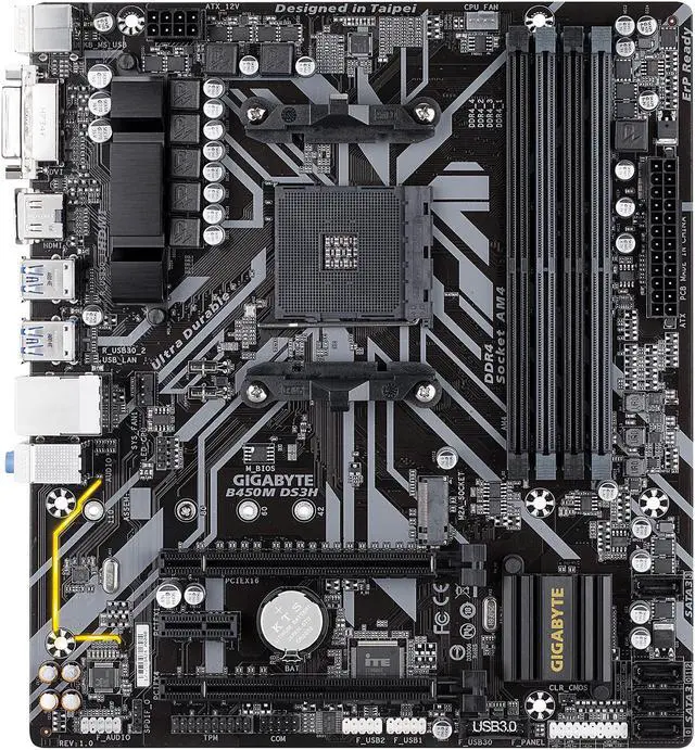 GIGABYTE B450M DS3H V3 MOTHERBOARD