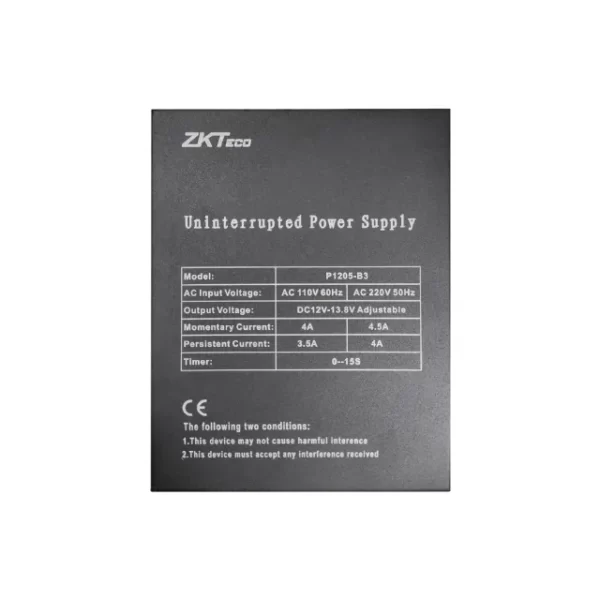 ZKTECO PS1205-B3 POWER SUPPLY PANEL